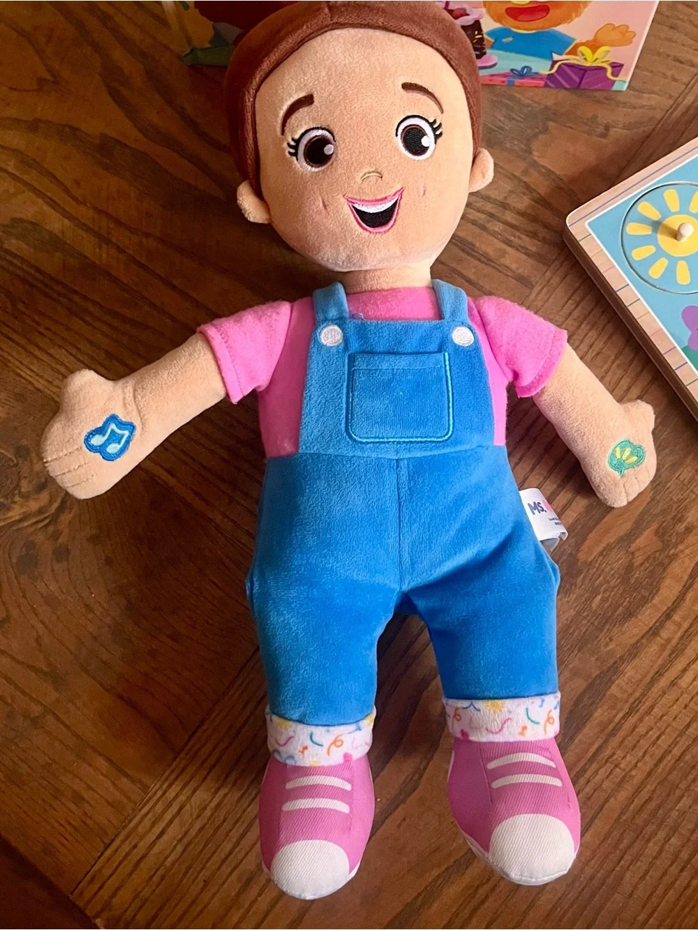 Ms. Rachel Plush Doll + Melissa & Doug Sound Puzzle + Happy Birthday Book Bundle
